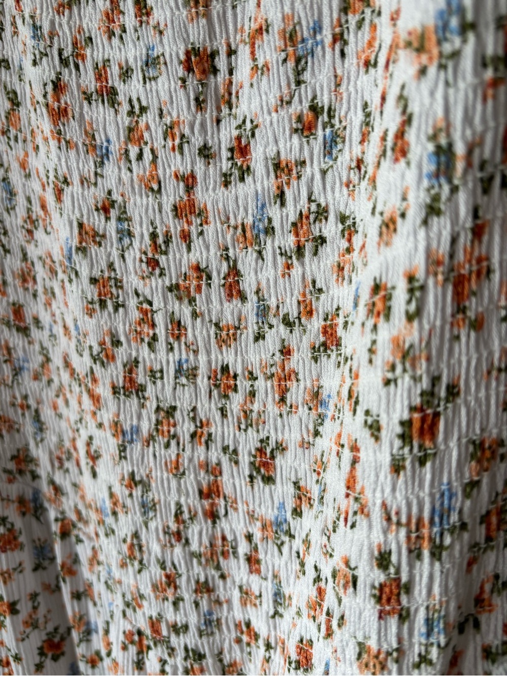 Justify Cream Midi Dress with Tan Floral Print - Picture 3 of 4